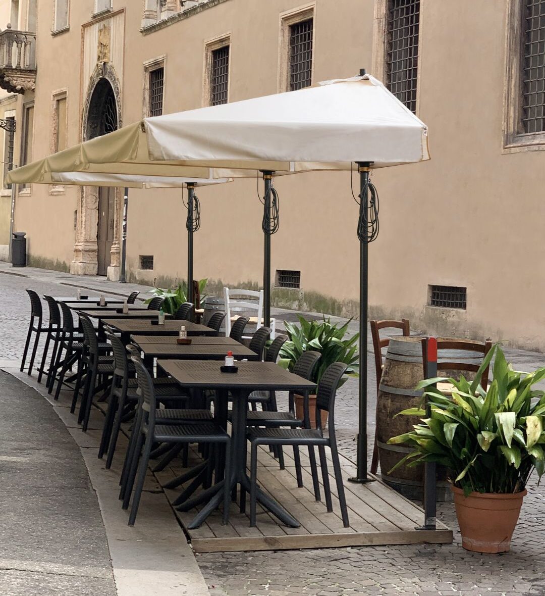 mezzo ombrelloni in alluminio