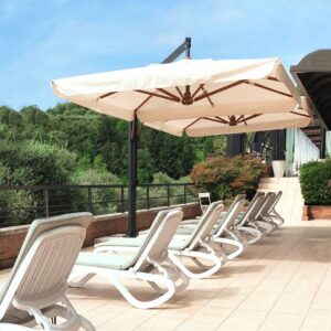 ombrellone doppio braccio da balcone