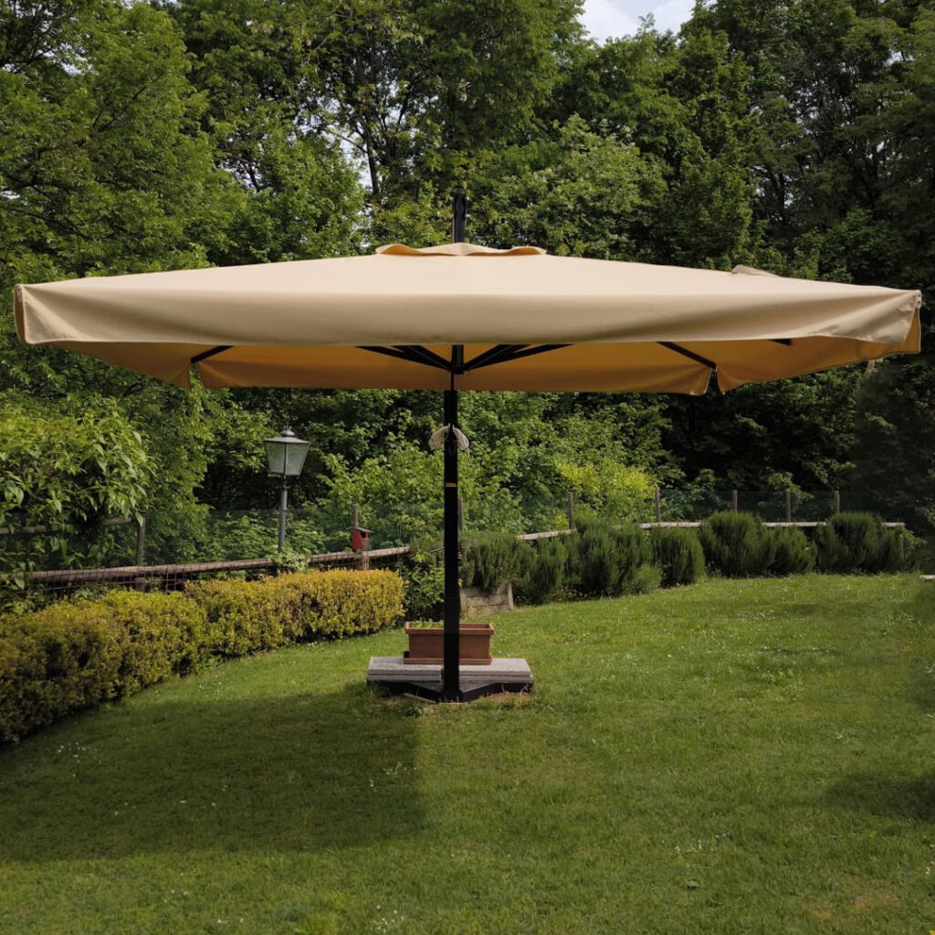 Ombrellone decentrato da giardino mod. Rio 4×4 mt